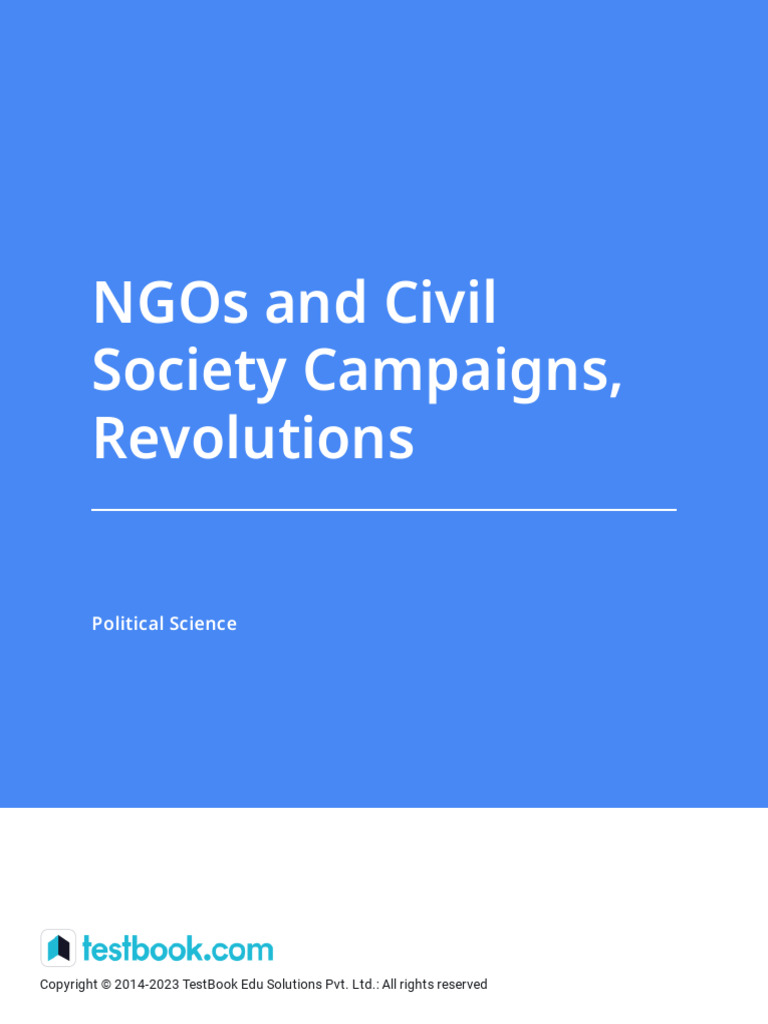 Role of NGOs in Civil Society and Revolutions | PDF | Non Governmental ...