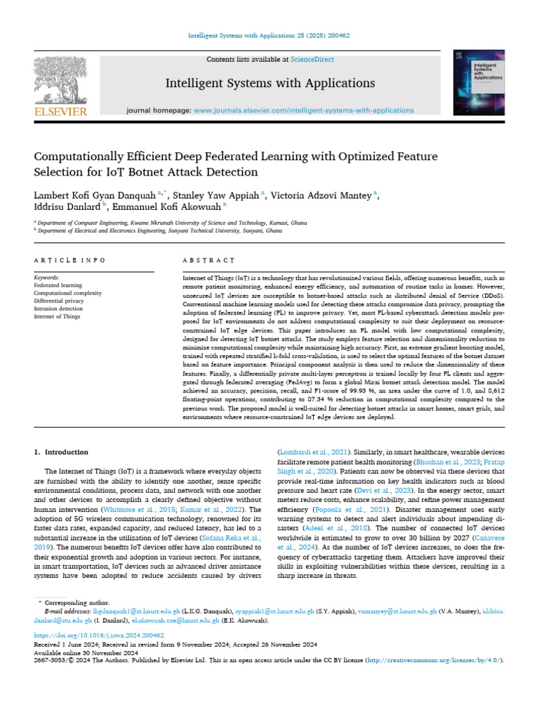 Computationally Efficient Deep Federated Learning | PDF | Principal ...
