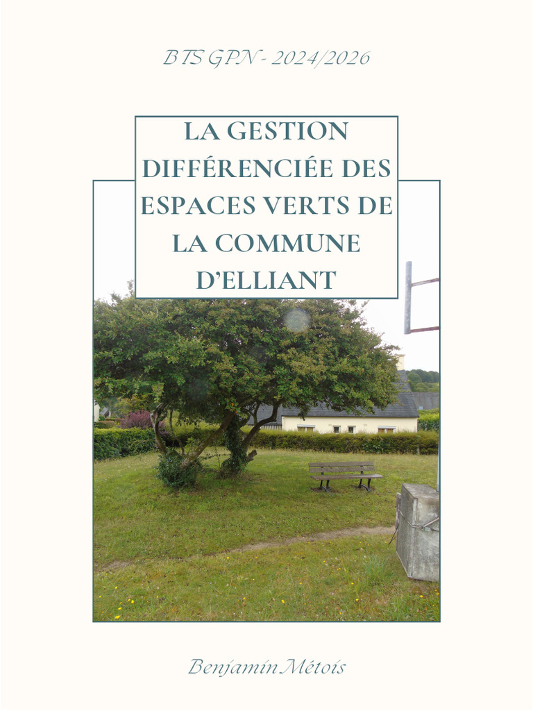 Gestion des espaces verts à Elliant | PDF | Gestion différenciée ...