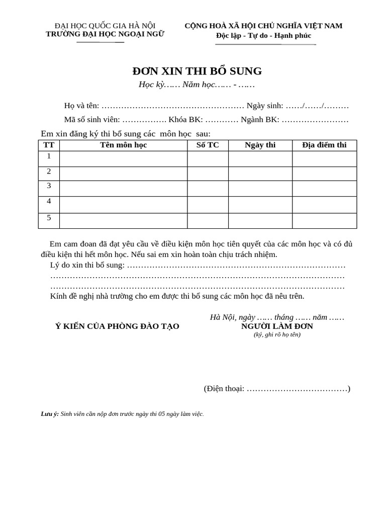 Don Xin Thi Bo Sung | PDF