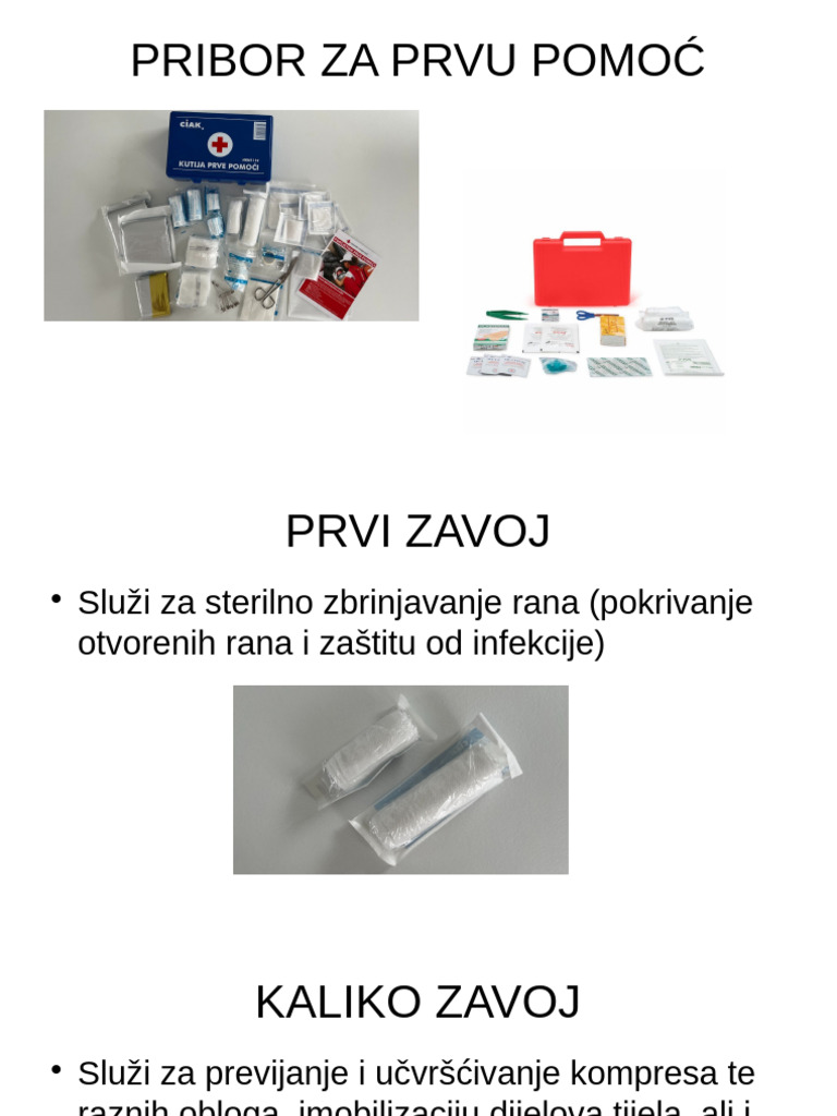 Pribor Za Prvu Pomoć | PDF