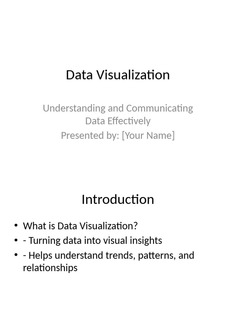 Data Visualization Seminar | PDF