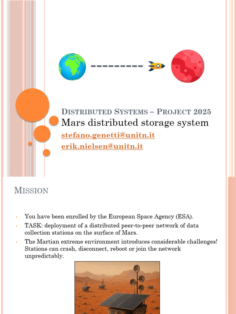 Mars Distributed Storage System Project | PDF | Replication (Computing ...