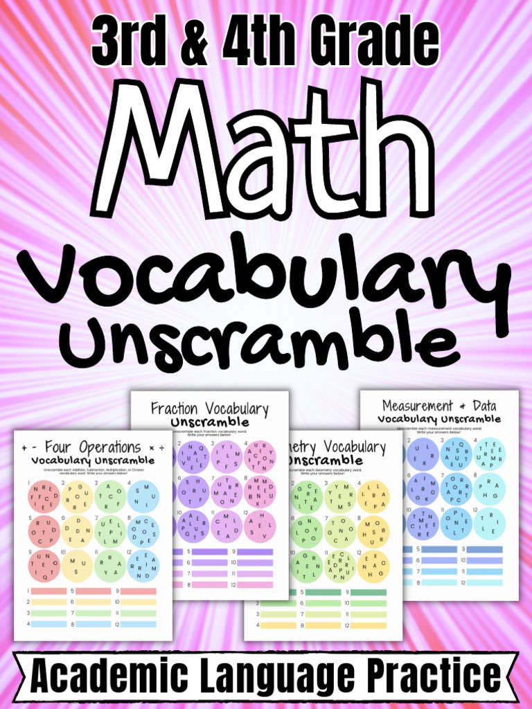Math Math: Vocabulary Vocabulary | PDF | Arithmetic | Mathematics
