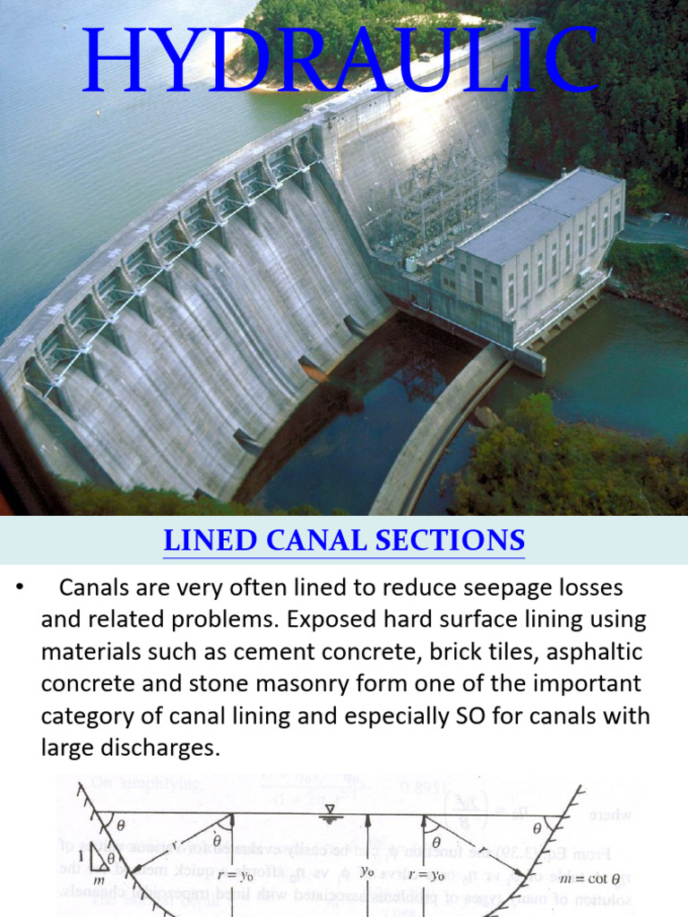 Lined Canal Design and Flow Analysis | PDF | Discharge (Hydrology ...