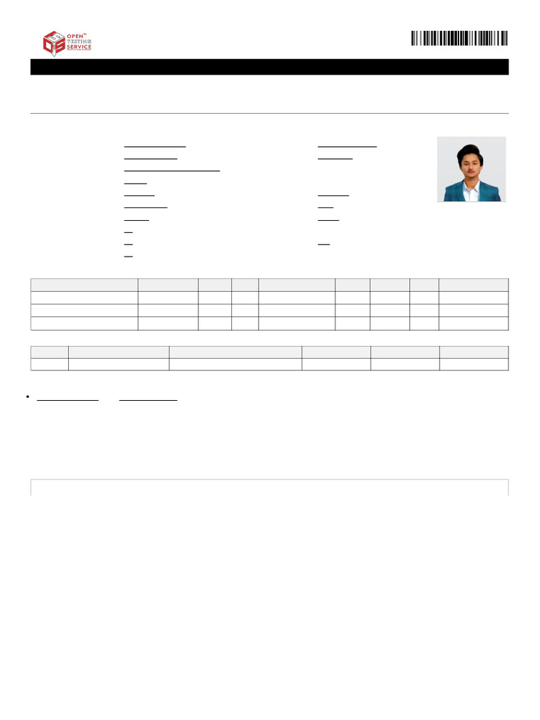 OTS Application for Junior Executive IT | PDF | Receipt | Banks
