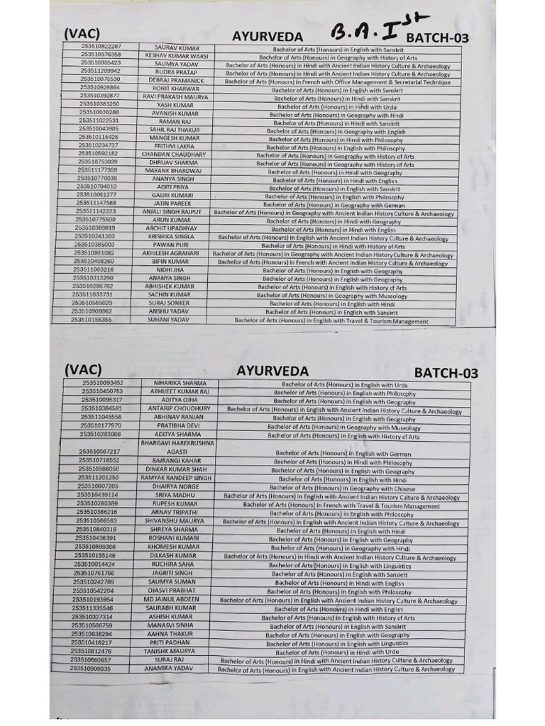 Batch - 03 | PDF