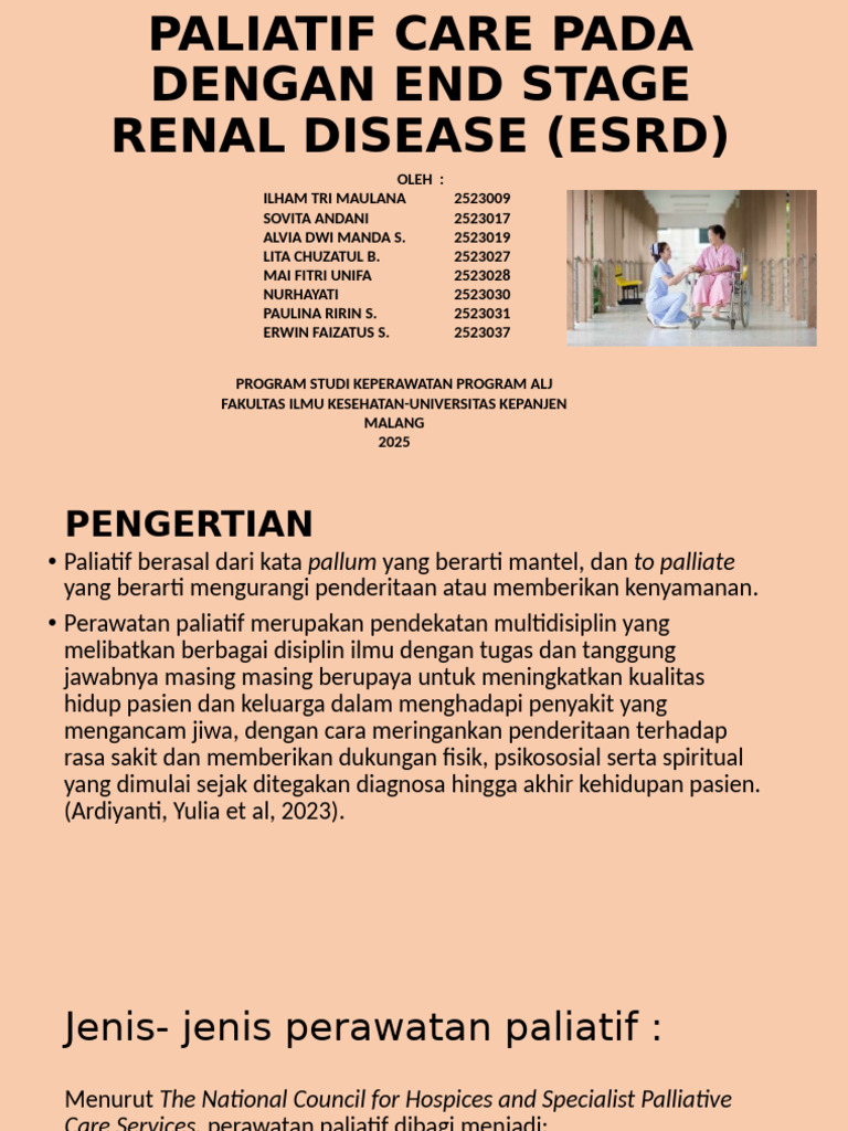 Paliatif Care Klien Dengan End Stage Renal Disease Fix | PDF