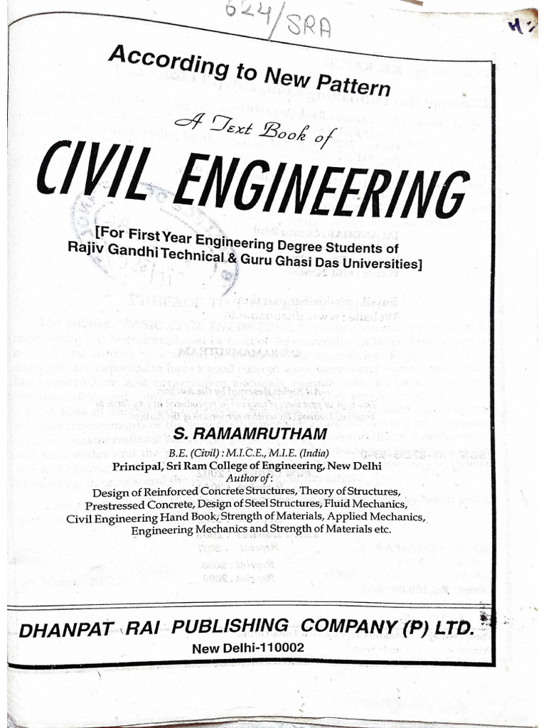 S.Ramamrutham Civil Engineering .. Stone, Bricks, Cement | PDF
