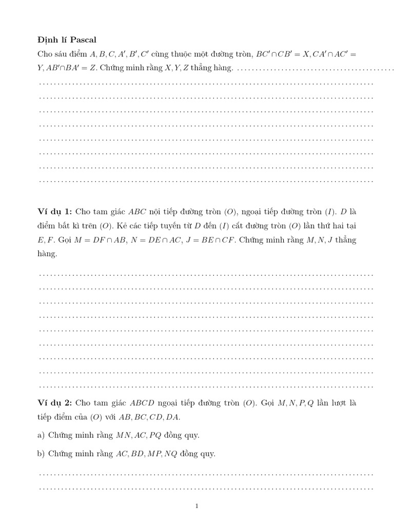Định Lí Pascal | PDF