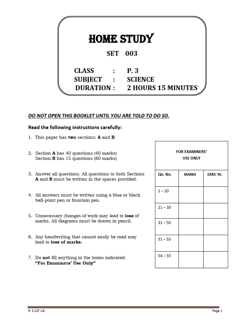 Home Study Grade 3 Exam | PDF | Foods | Agriculture