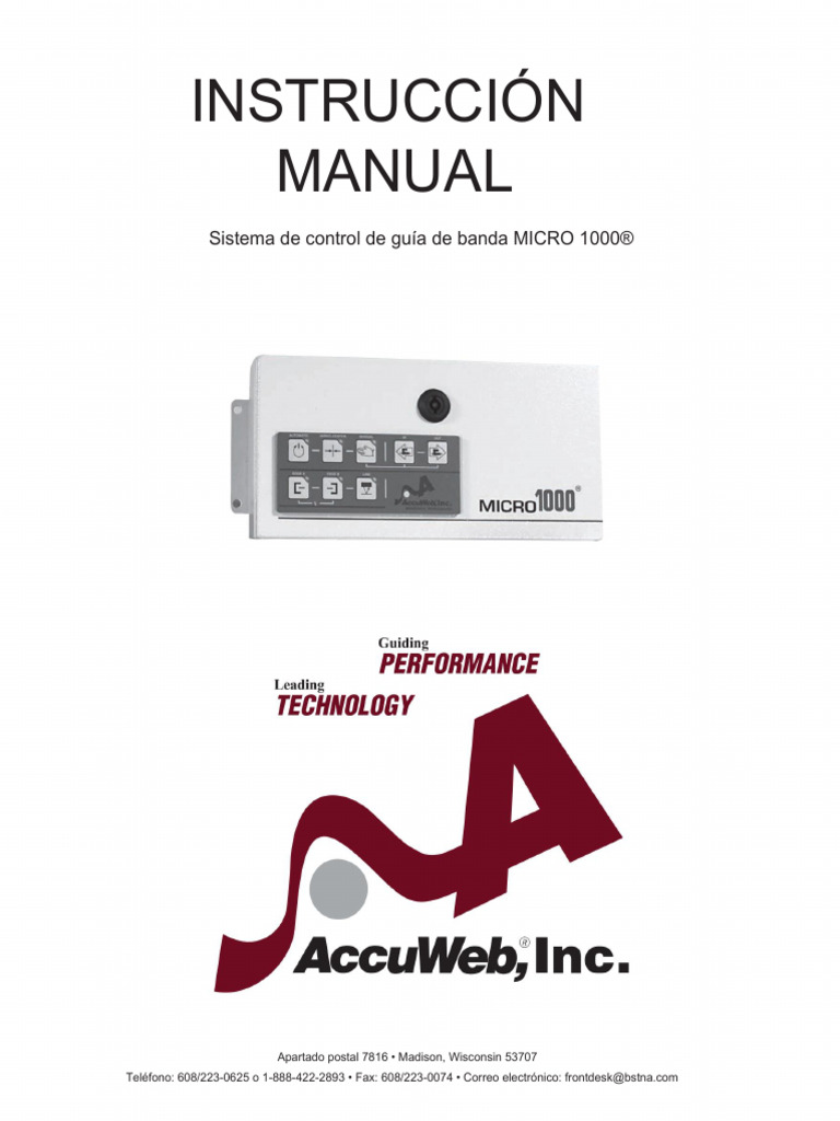 Manual del Sistema MICRO 1000® | PDF | Diodo emisor de luz | Sensor