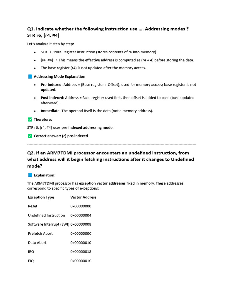 ARM Cortex-M4 and ARM7TDMI Instruction Analysis | PDF | Analog To ...