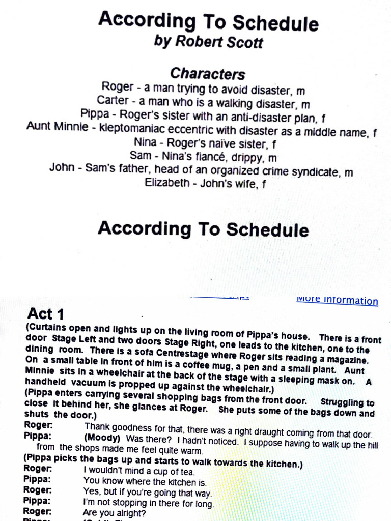 According To Schedule | PDF