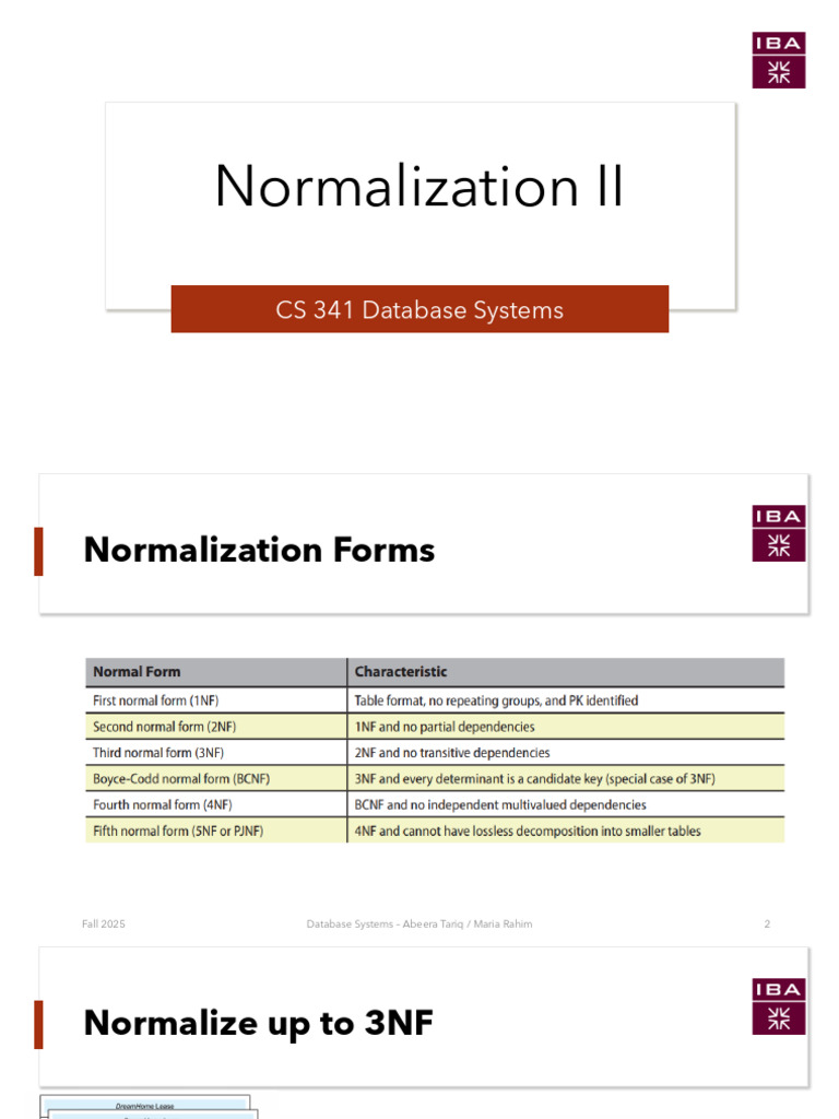 Database Normalization Techniques Explained | PDF | Databases | Data ...