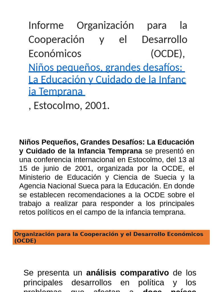 Desafíos en Educación Infantil Temprana | PDF | Educación de la primera ...