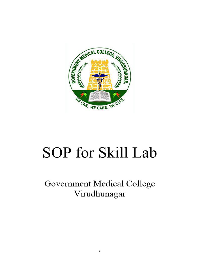 SOP for Clinical Skill Lab Training | PDF | Laboratories | Learning