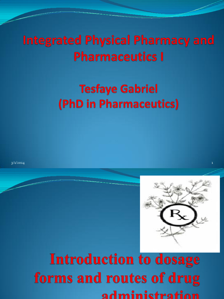 Overview of Pharmaceutical Dosage Forms | PDF | Tablet (Pharmacy ...