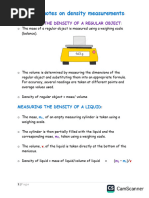 Density Measurement of Irregular Objects | PDF