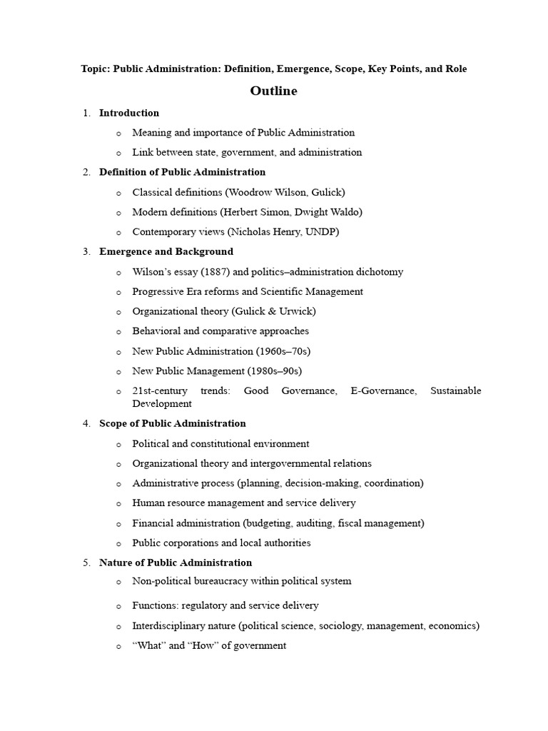 Public Administration 1 | PDF | Public Administration | Governance