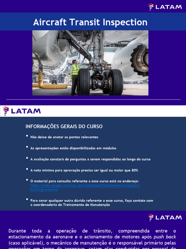 Inspeção de Trânsito de Aeronaves | PDF | Aeronave | Transporte