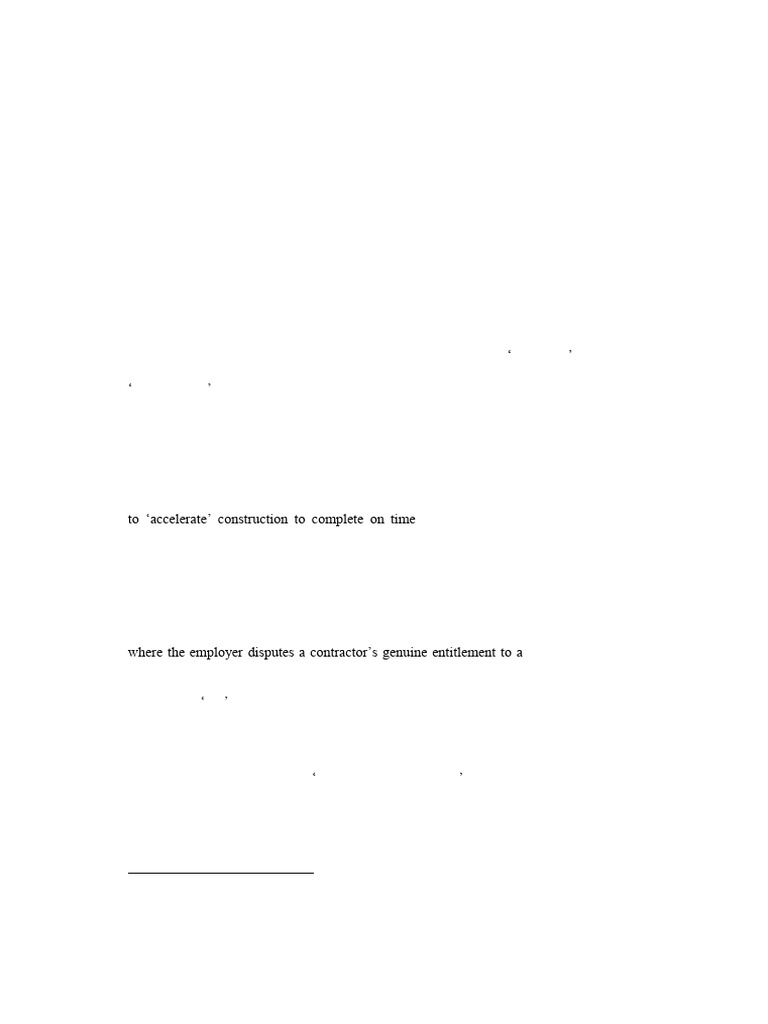 The Acceleration Dilemma - Can English Law Accommodate Constructive ...