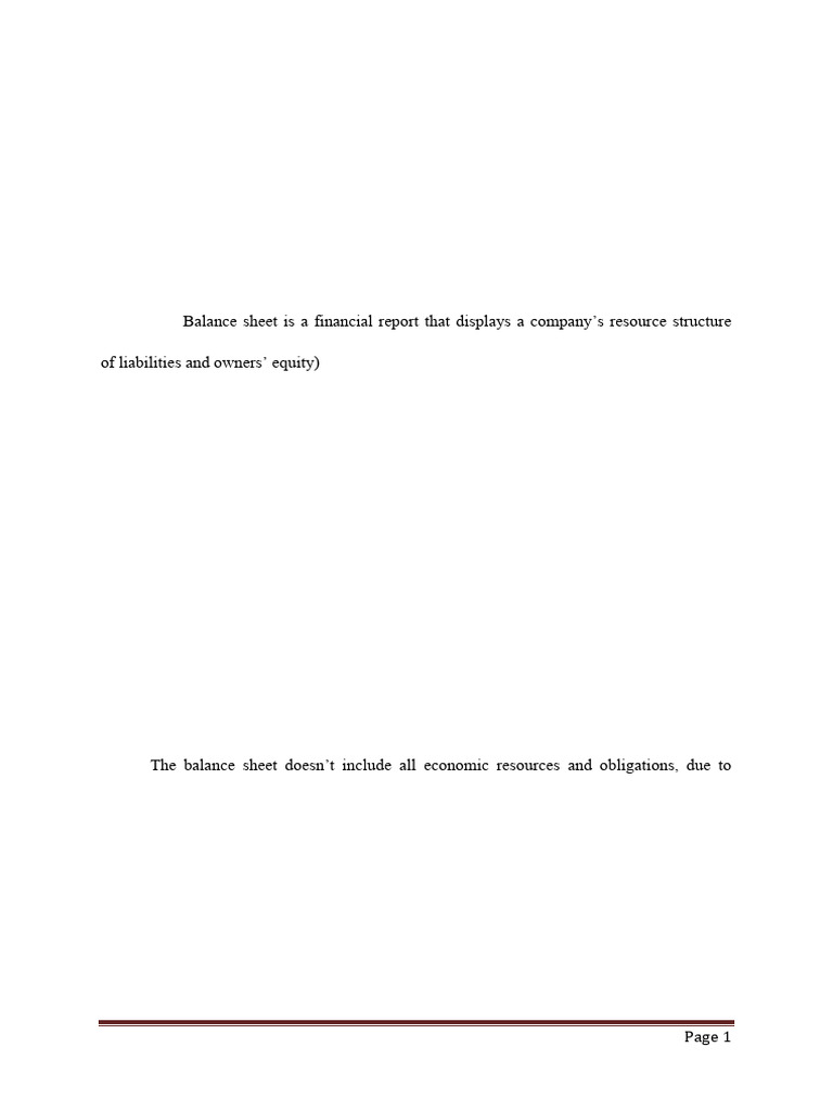 Understanding Balance Sheets and Cash Flows | PDF | Balance Sheet ...