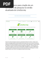 Manual de Uso do LimeSurvey para Anvisa | PDF | Questionário | Dados