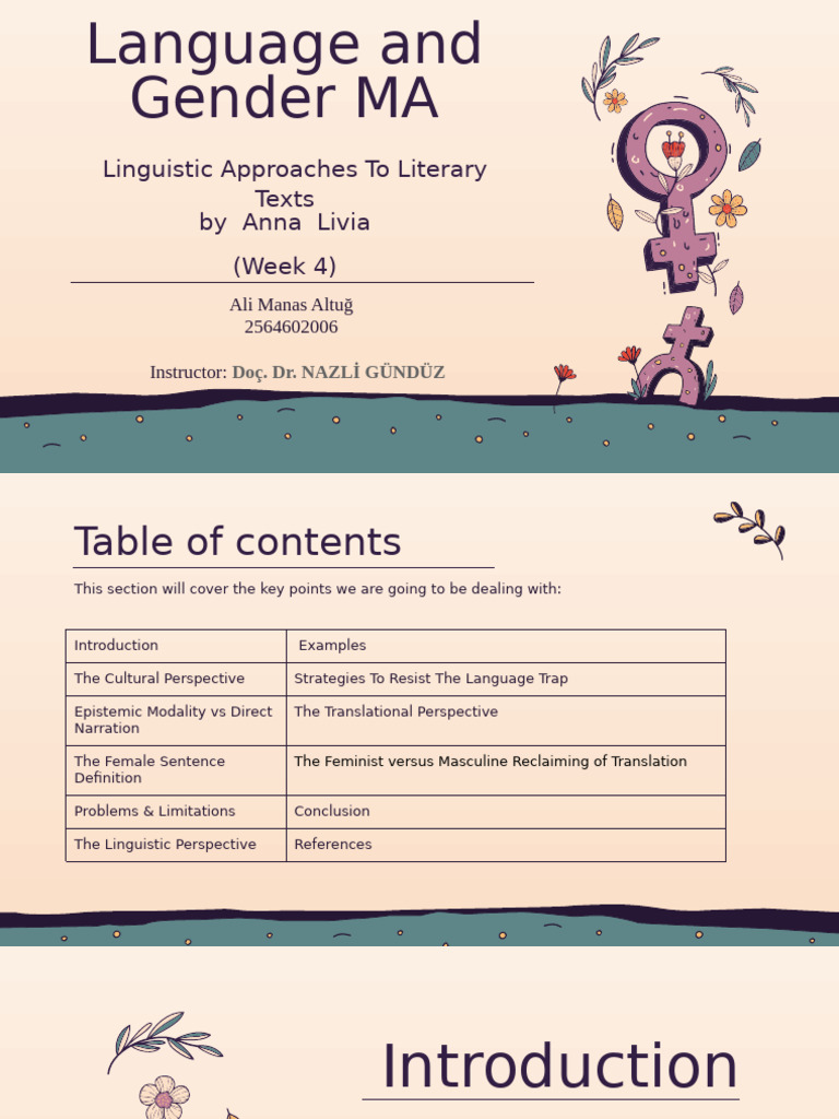 Language and Gender MA | PDF | Gender | Gender Studies