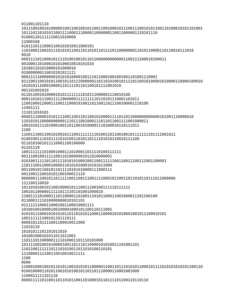 Binary Data Analysis and Interpretation | PDF