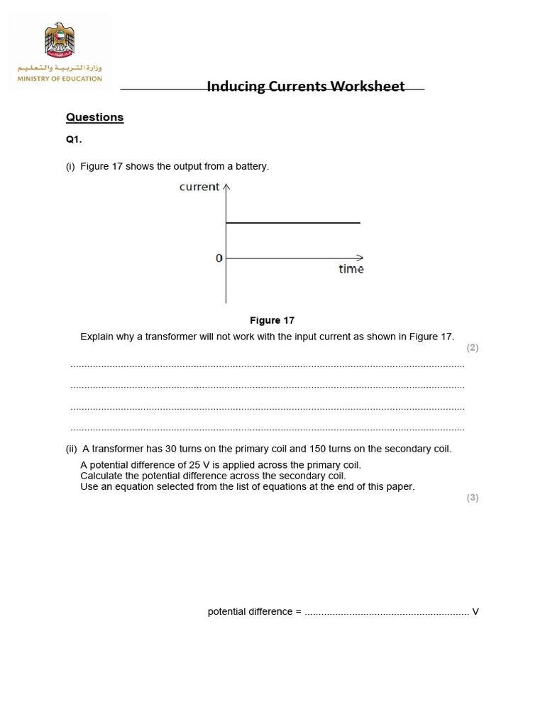 Transformer and Induced Current Calculations | PDF | Transformer | Inductor