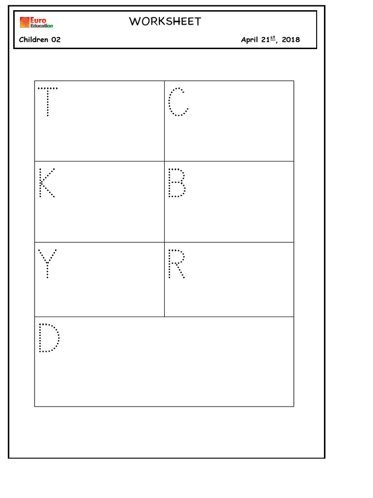 Children's Homework Worksheet 02 | PDF