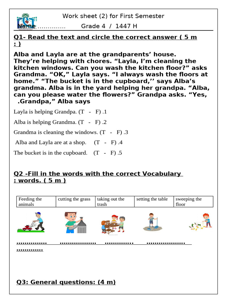 Worksheet 2 | PDF