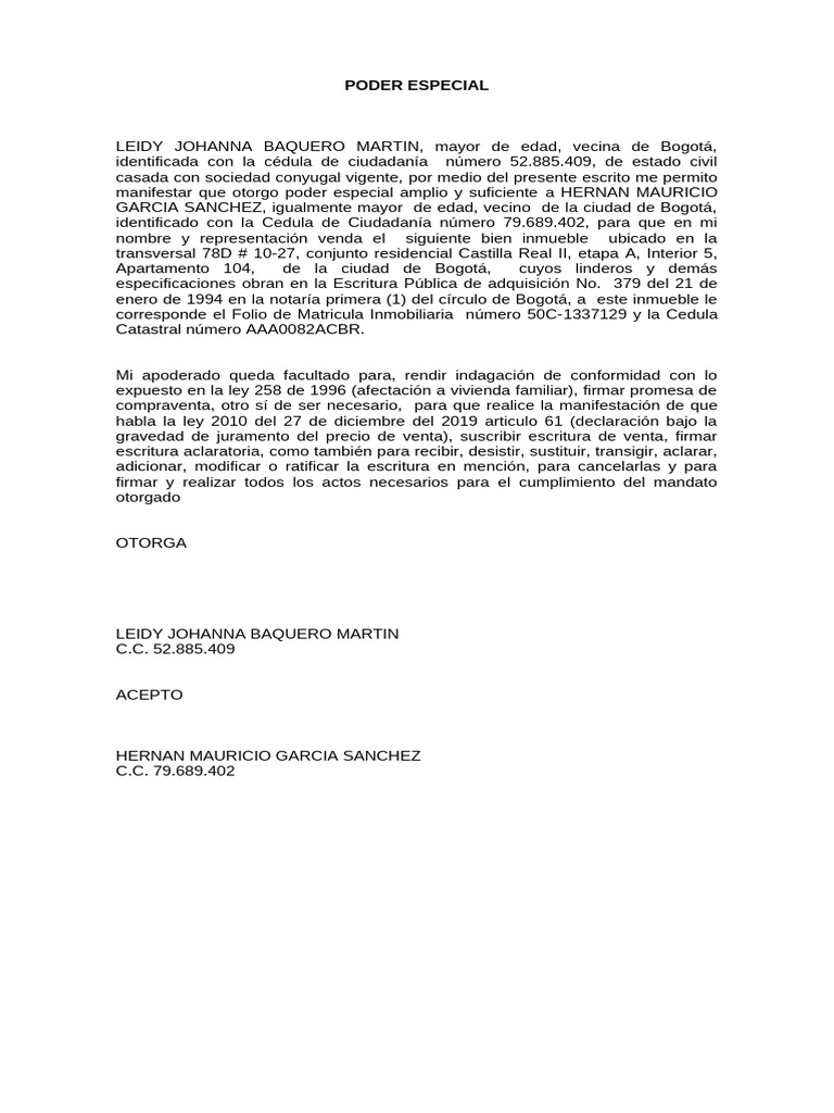 Poder Especial | PDF