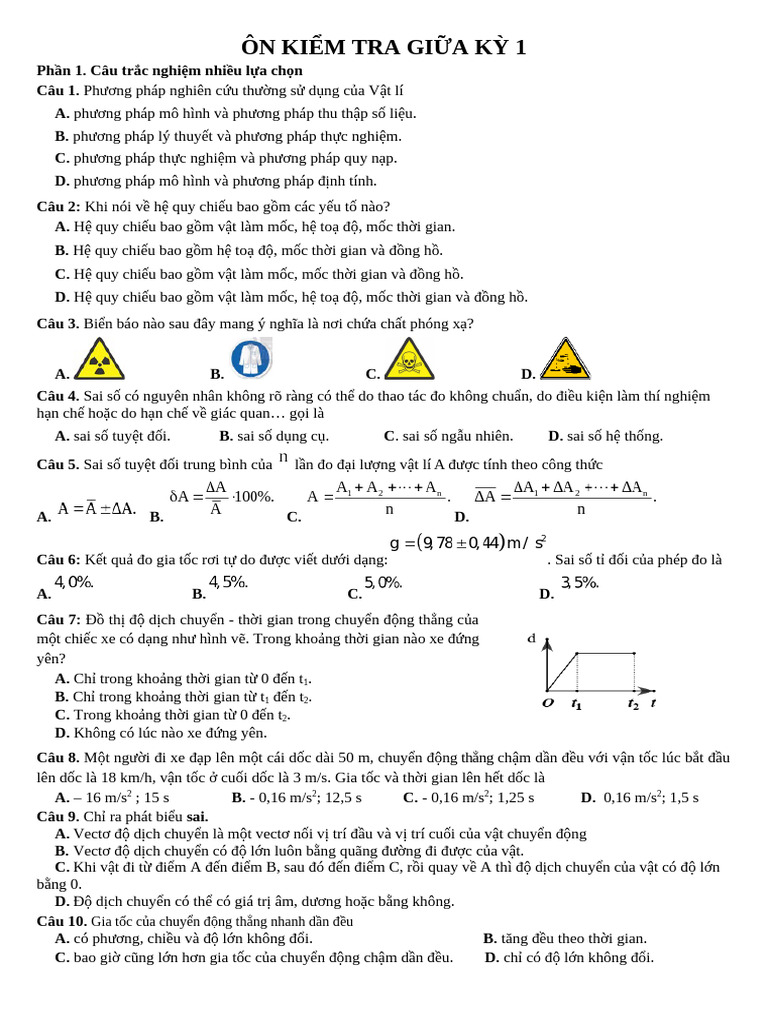 HS On Giua Ky 1 2025 | PDF