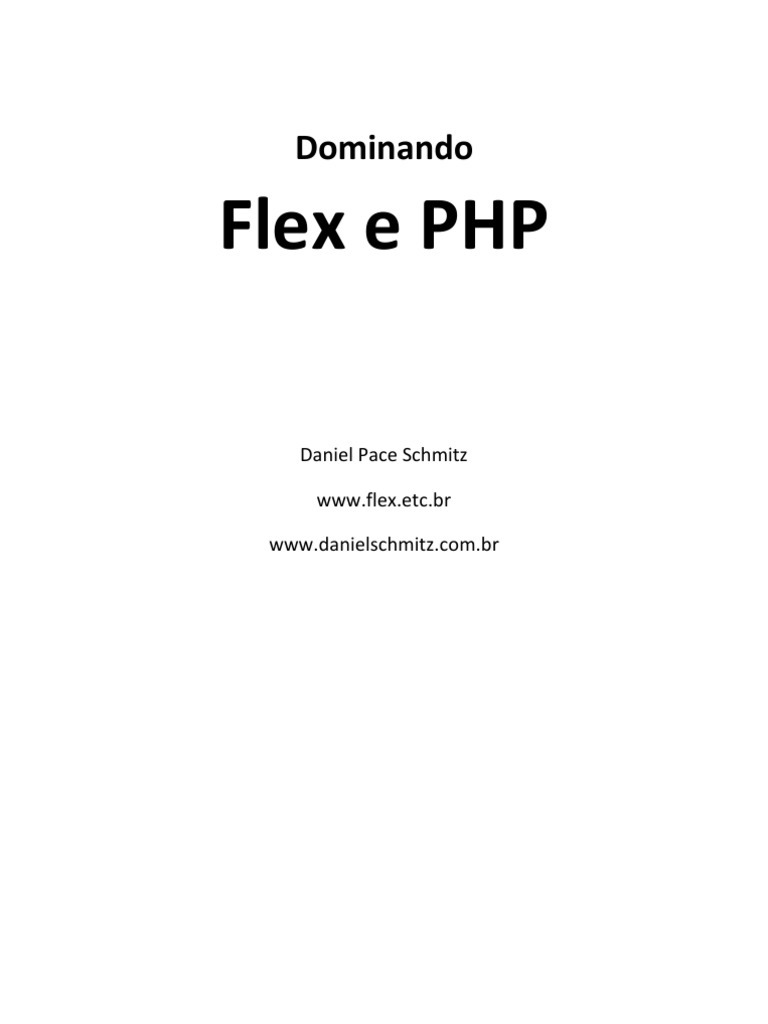 Dominando Flex e PHP: Guia Prático | PDF | Adobe Flex | Php