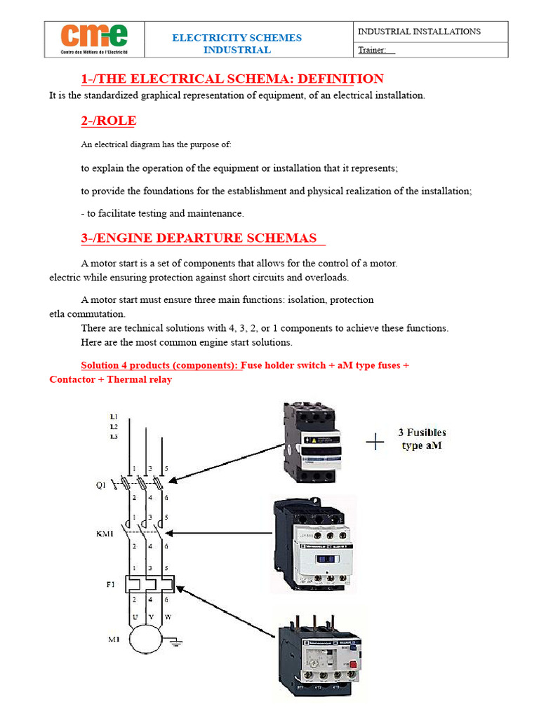 Industrial Electrical Schematics Guide | PDF | Electric Motor ...