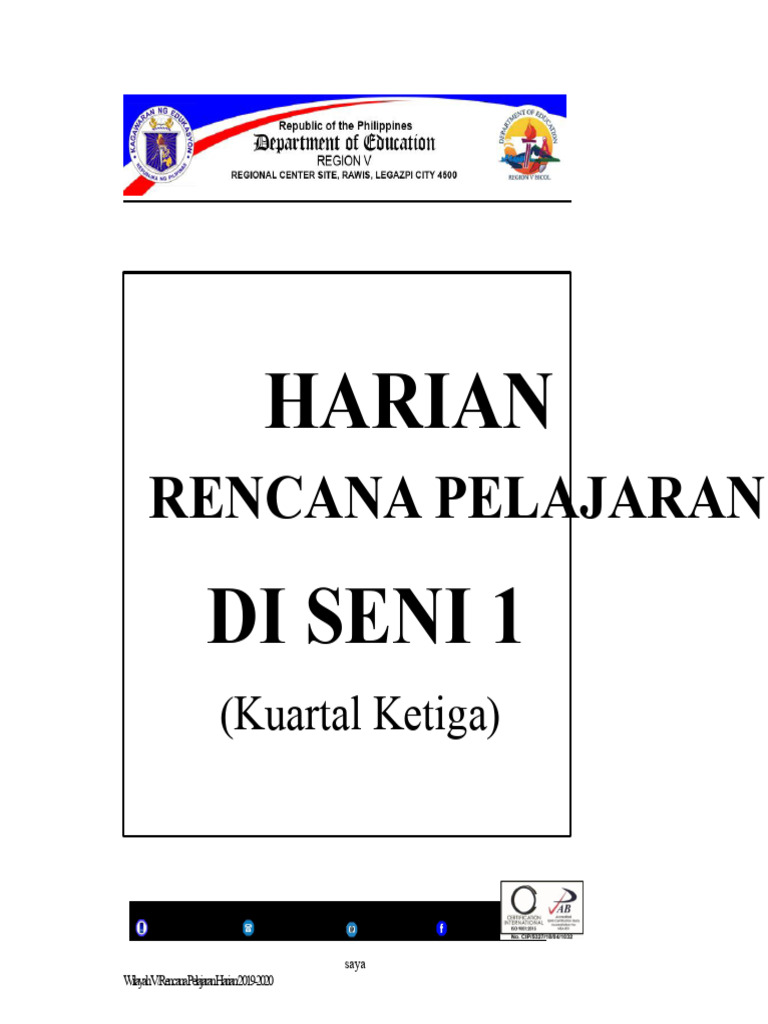 Rencana Pelajaran Seni Kelas 1 Kuartal 3 | PDF