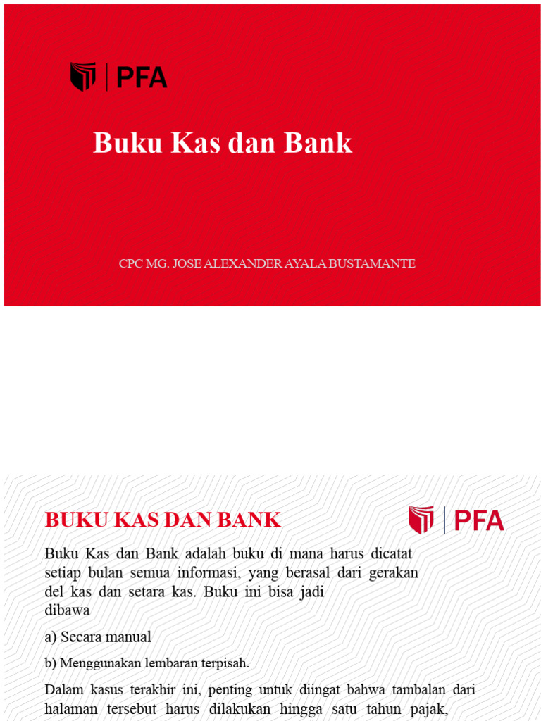 Panduan Buku Kas dan Bank untuk Pajak | PDF