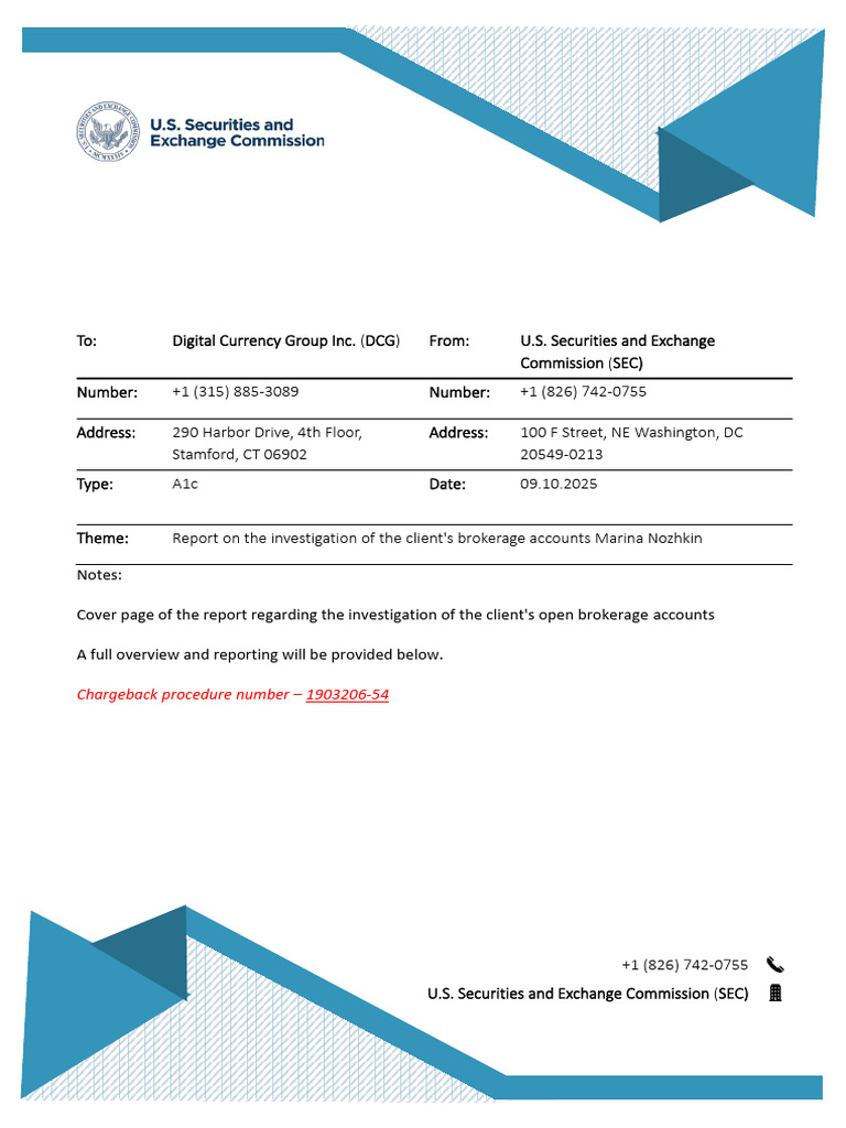 SEC Report on Brokerage Account Investigation | PDF | U.S. Securities ...