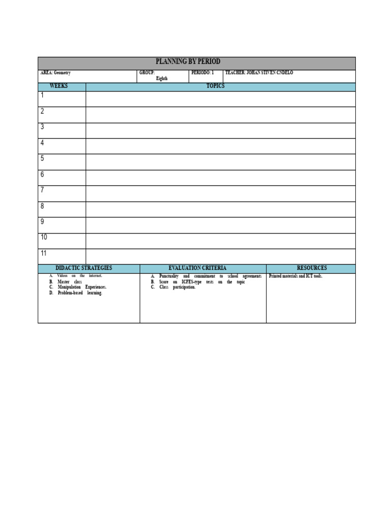 Lesson Plan GEOMETRY EIGHTH GRADE | PDF | Geometry | Lesson Plan