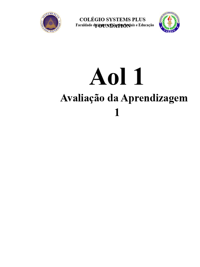 Conceitos e Relevância da Avaliação | PDF | Aprendizado | Qualidade ...