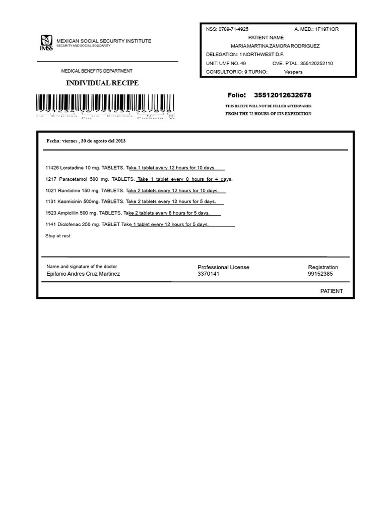Proof Imss | PDF