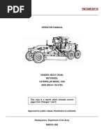 Operator Manual Grader 130G CAT