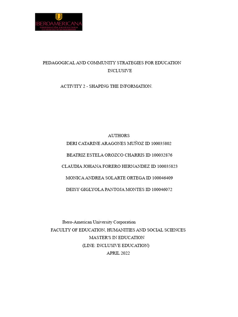 Inclusive Education Strategies Overview | PDF | Social Equality ...