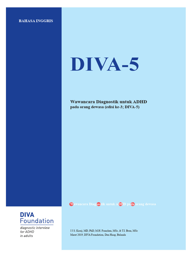 DIVA-5: Wawancara ADHD Dewasa | PDF