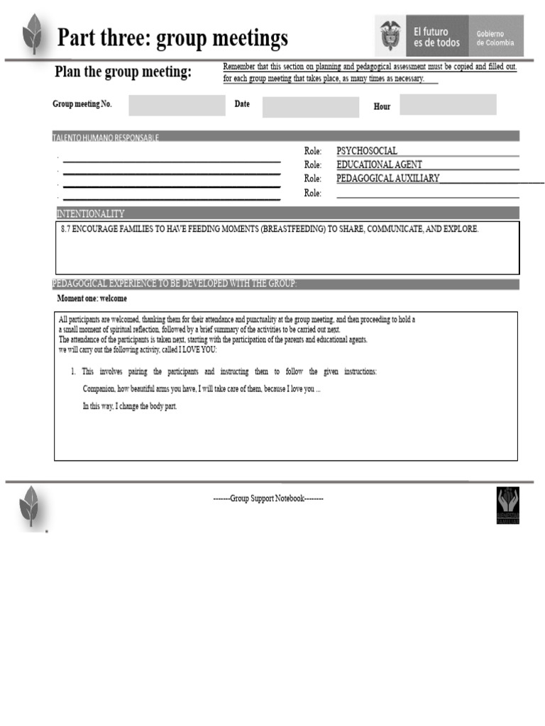 Family Educational Workshop ICBF Family Modality | PDF | Learning ...