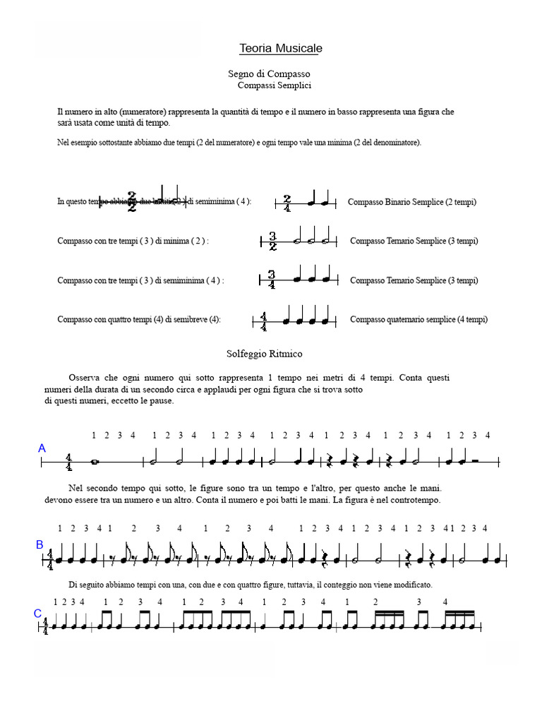 Solfeggio Ritmico | PDF