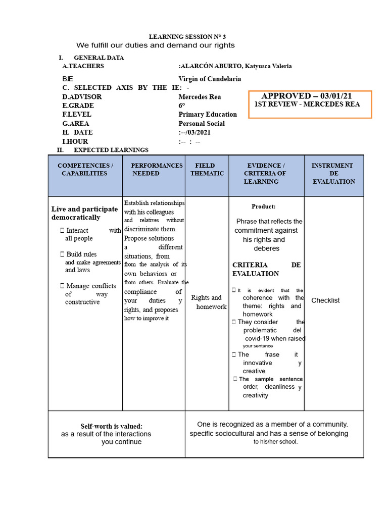 Social Studies Learning Session | PDF | Human Rights