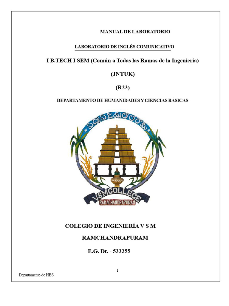 Manual de Laboratorio de Inglés (R23) (3) | PDF | Palabra | Vocal